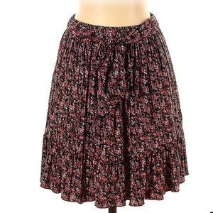 EUC Zara Floral Printed Tie Waist Flouncy Short Skirt Size Small